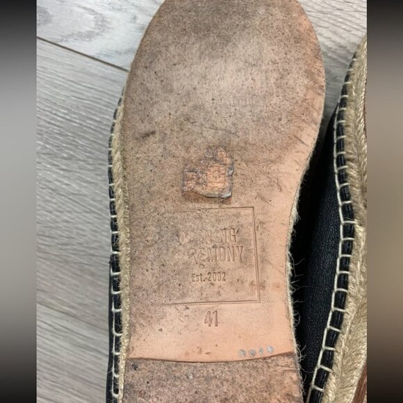 Opening Ceremony Black Leather Espadrilles - Picture 7 of 10